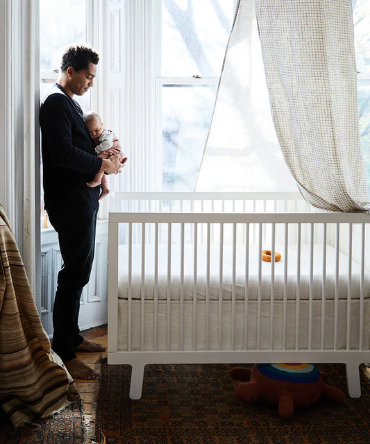 Oeuf NYC Sparrow tremmeseng 70x140 cm – hvid