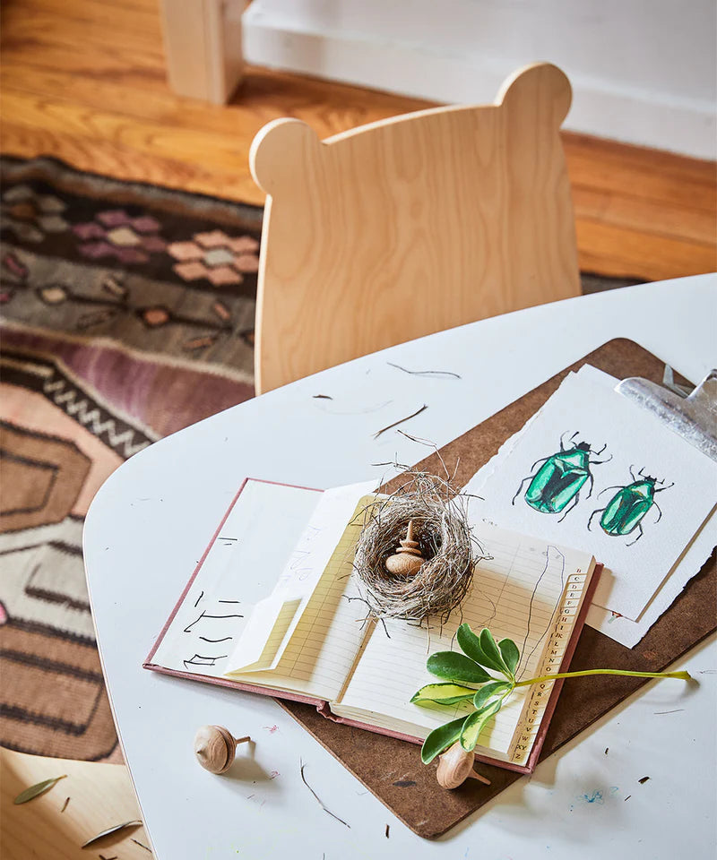 Oeuf NYC Bear Play Chair – børnestole med bjørneører (2 stk.)