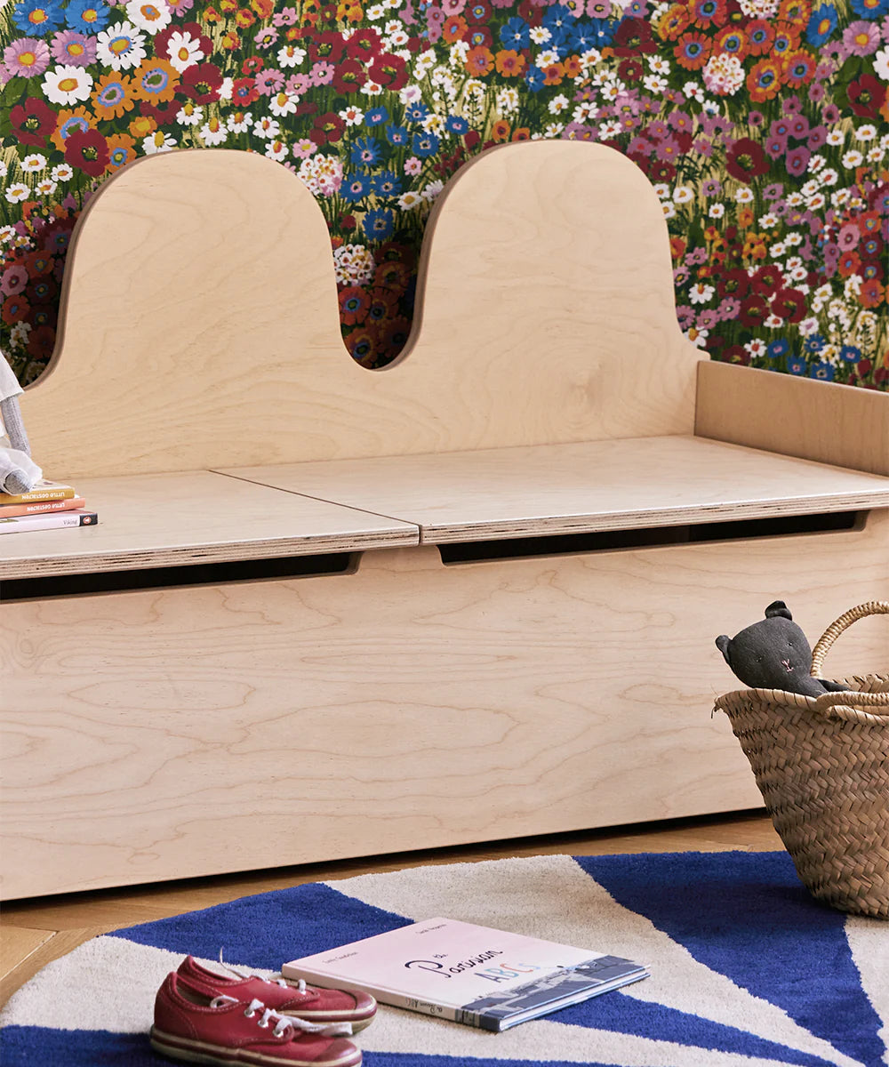 Oeuf NYC Camel opbevaringsbænk 122x40x62 cm – birk