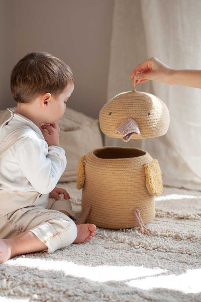 Lorena Canals opbevaringskurv Charlie the Chicken – legende opbevaring