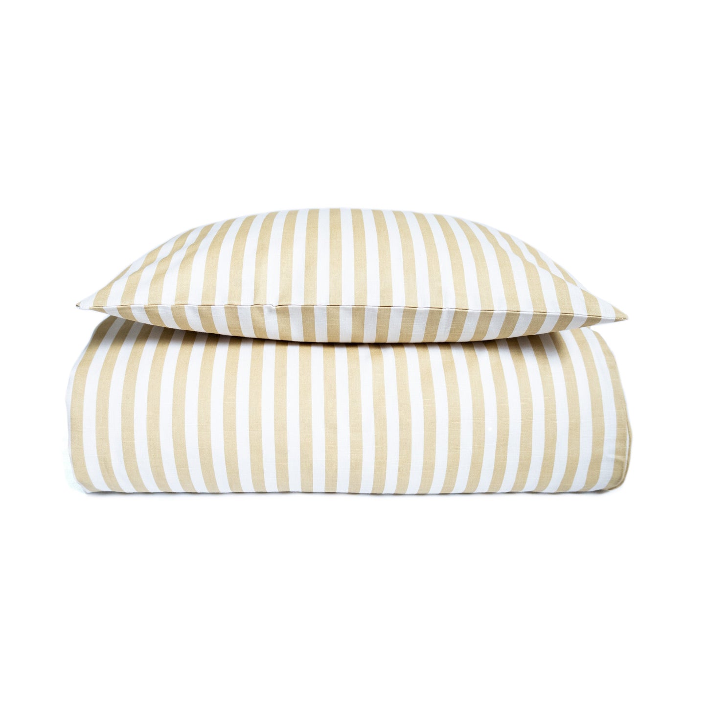 Pine Cone junior sengetøj – Mustard Stripe