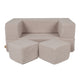 MeowBaby® Bearly Cube Sofa - Light Grey