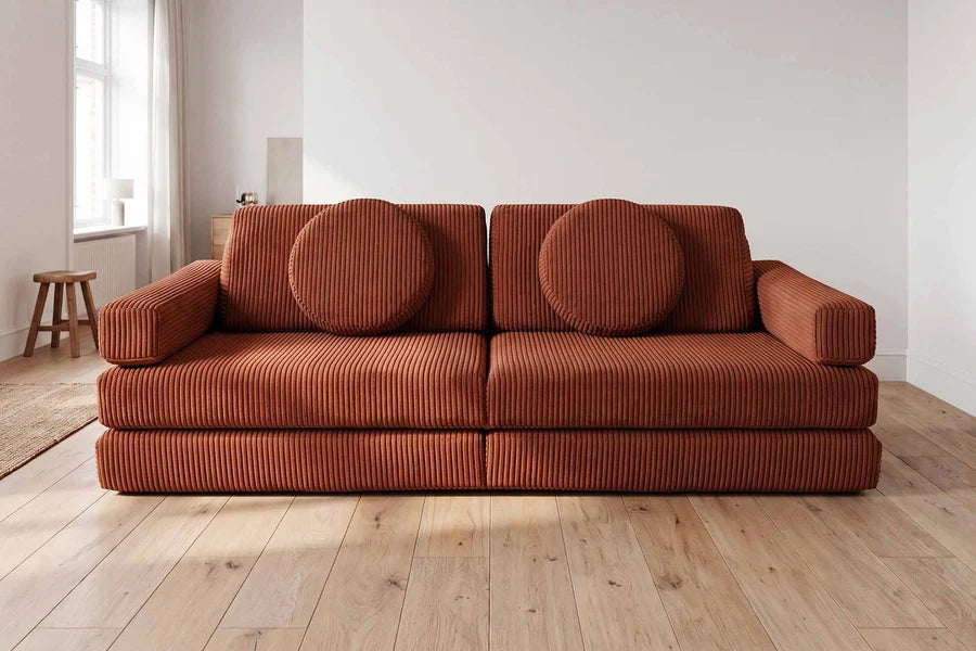 Shappy legesofa 160 cm - Pure Corduroy - Cinnamon