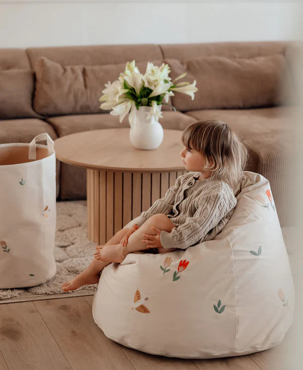 Dear April Bay sækkestol – Songbirds 85 x Ø70 cm