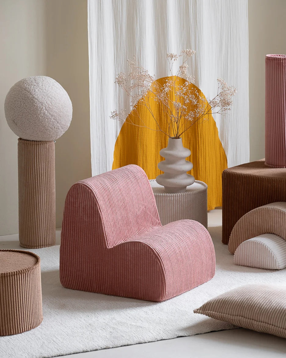 Wigiwama Cloud lænestol til børn – Pink Mousse
