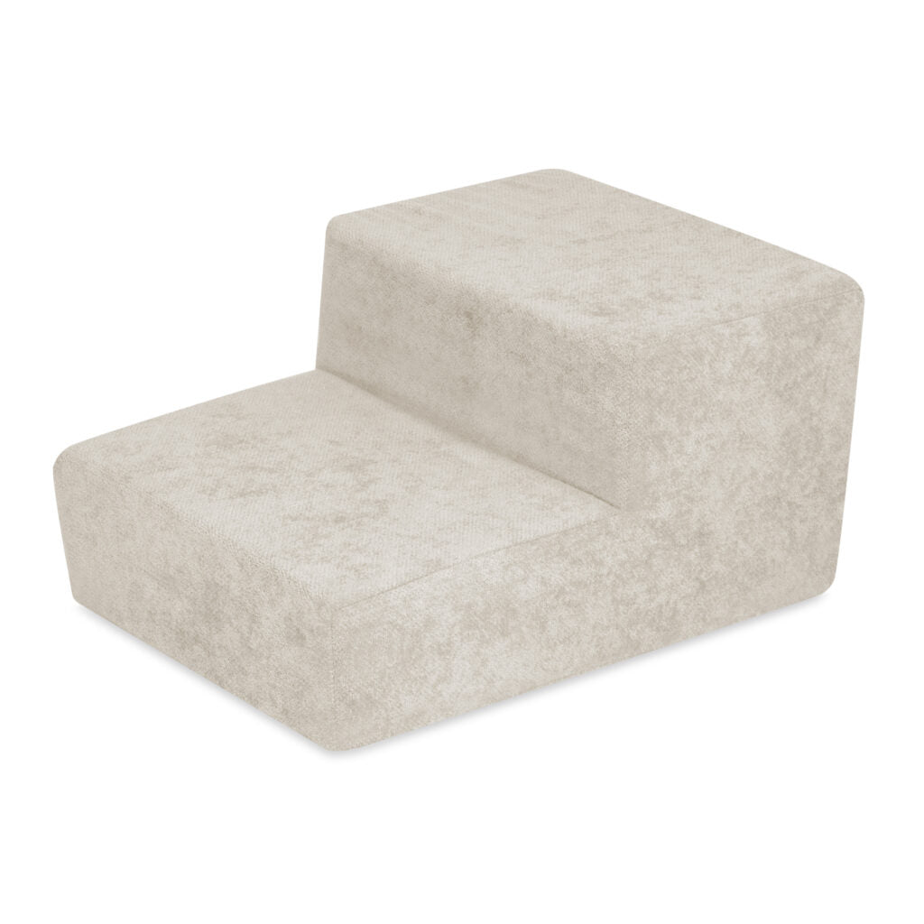 Plush Nest skumtrappe til boldbassin – premium chenille – Beige