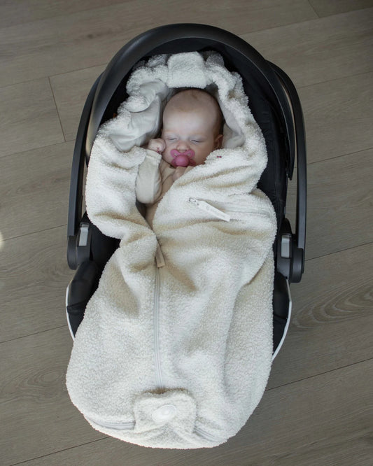 Easygrow Fnugg Teddy kørepose – ivory