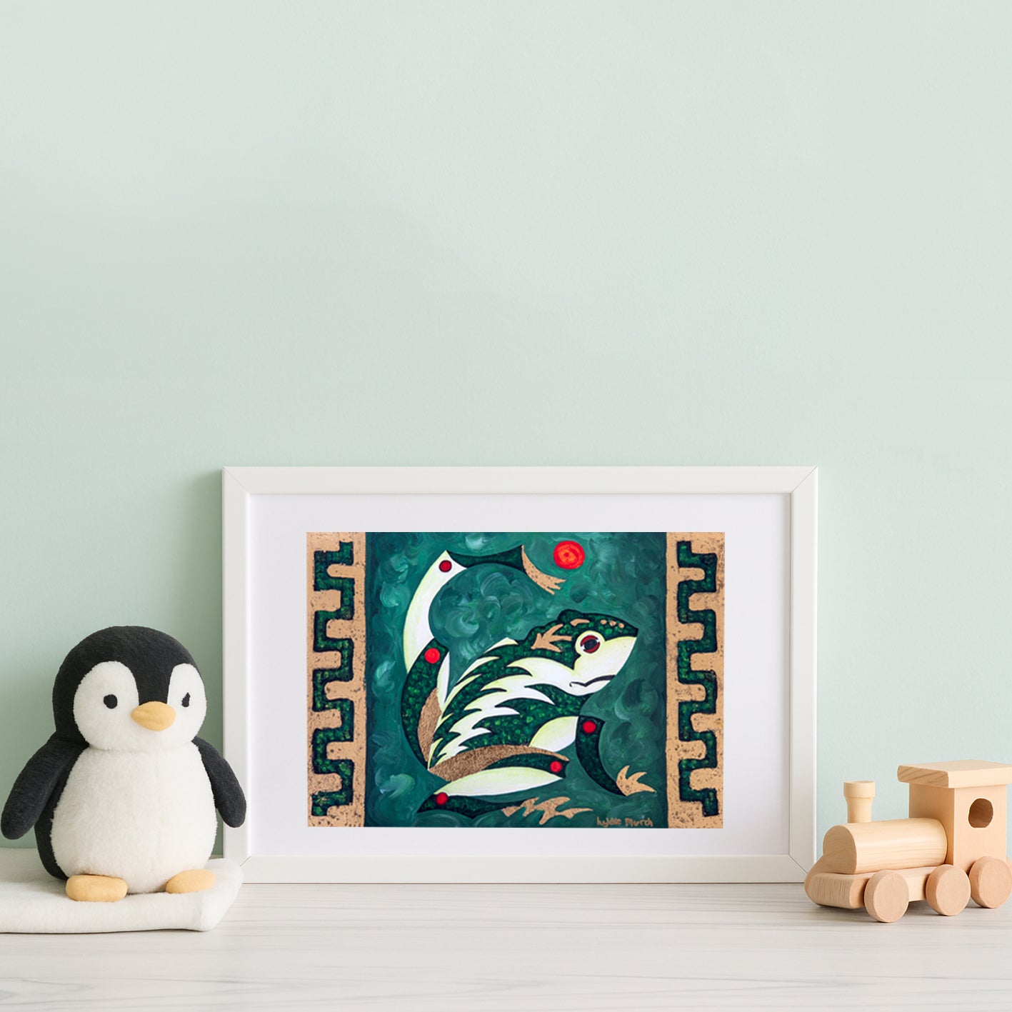 Lykke Mørch - Boldfrøen - 29,7x42 cm (A3)