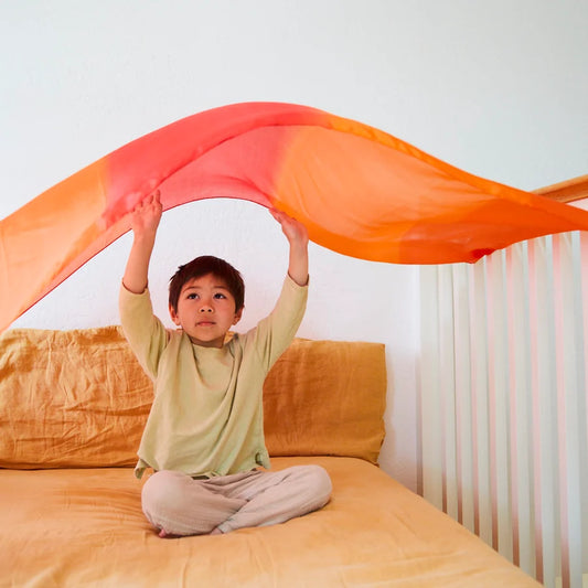 Sarah's Silks Giant legesilke 190 x 89 cm – Ild