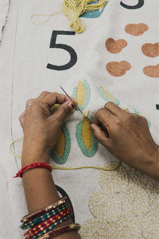 Lorena Canals vægdekoration - Farm Numbers – lær tal med bondegårdstema