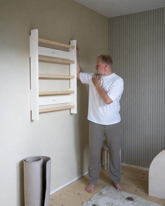 FitWood HONKA Vægribbe 105 cm - hvid/birk
