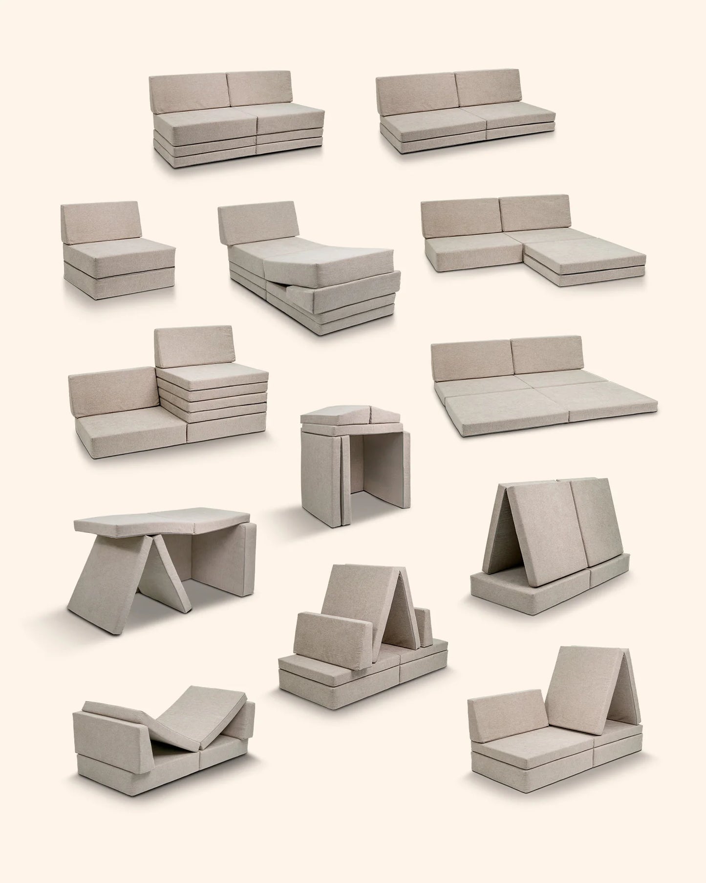 FitWood KINOS legesofa 180 cm – taupe