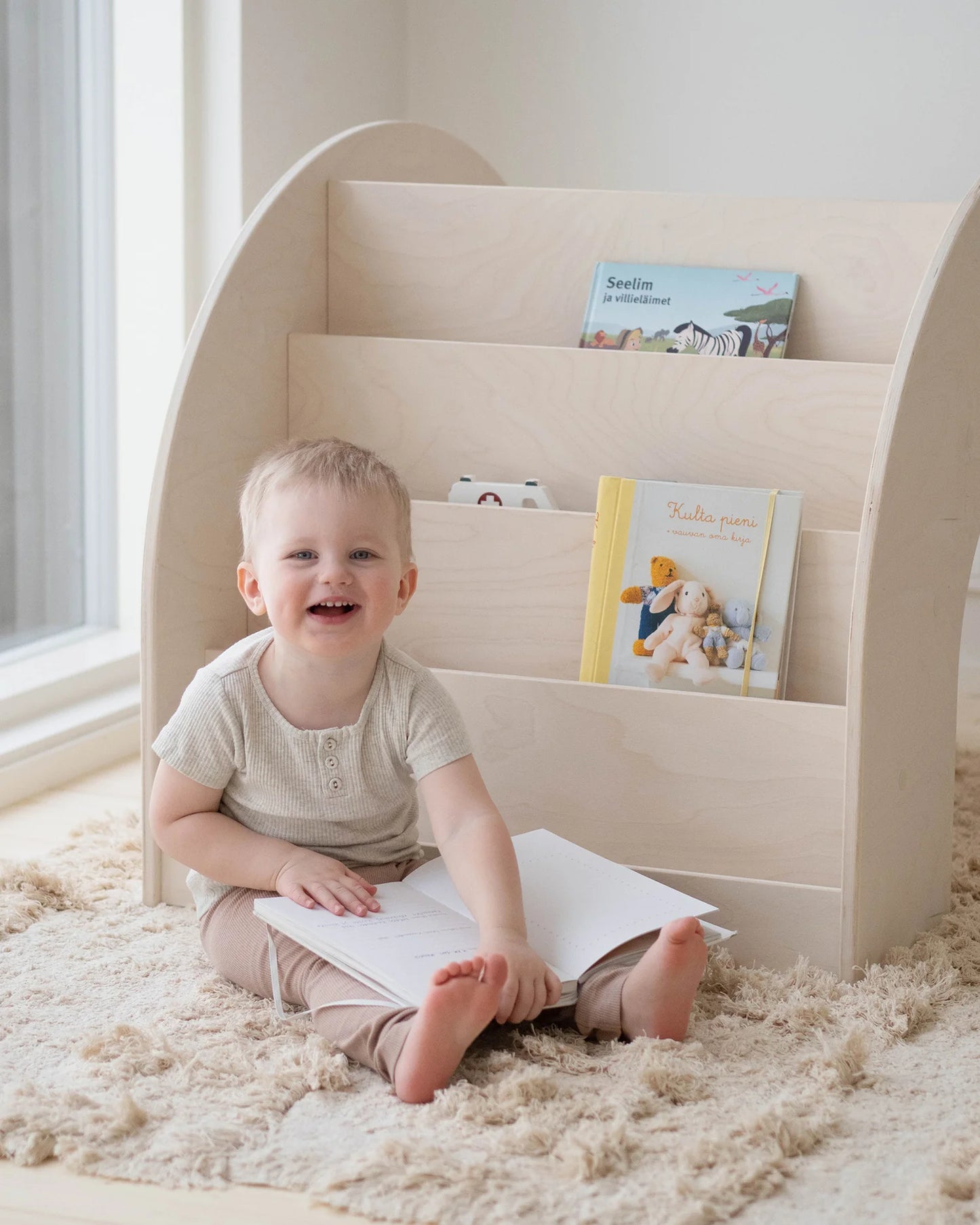 FitWood KUMPU Montessori reol og bord – birk