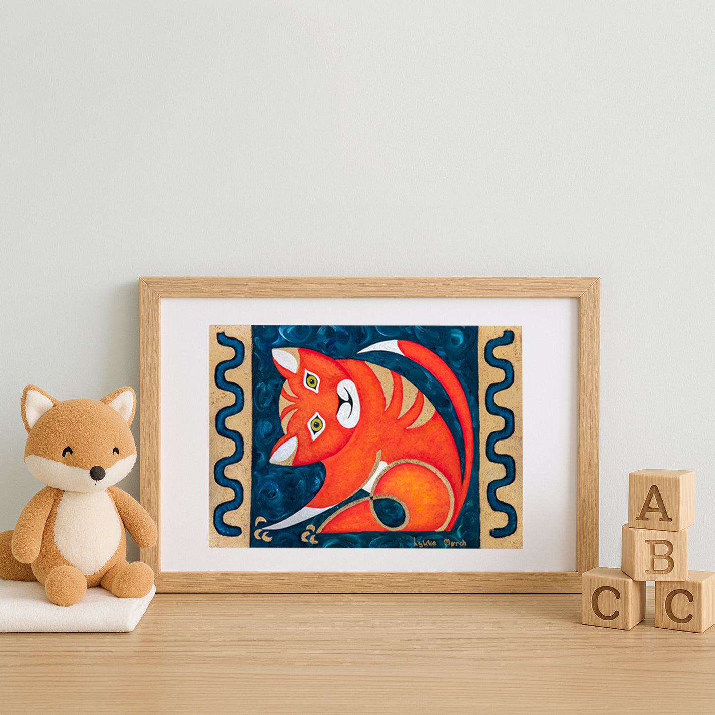 Lykke Mørch - Kattedyret - 29,7x42 cm (A3)