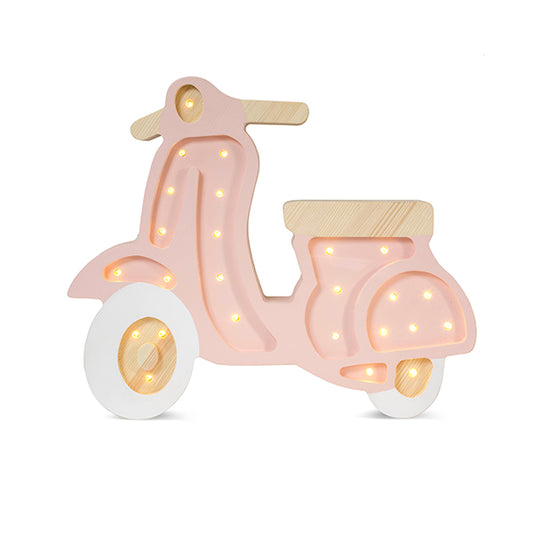 Little Lights Scooter lampe i træ - flere farver