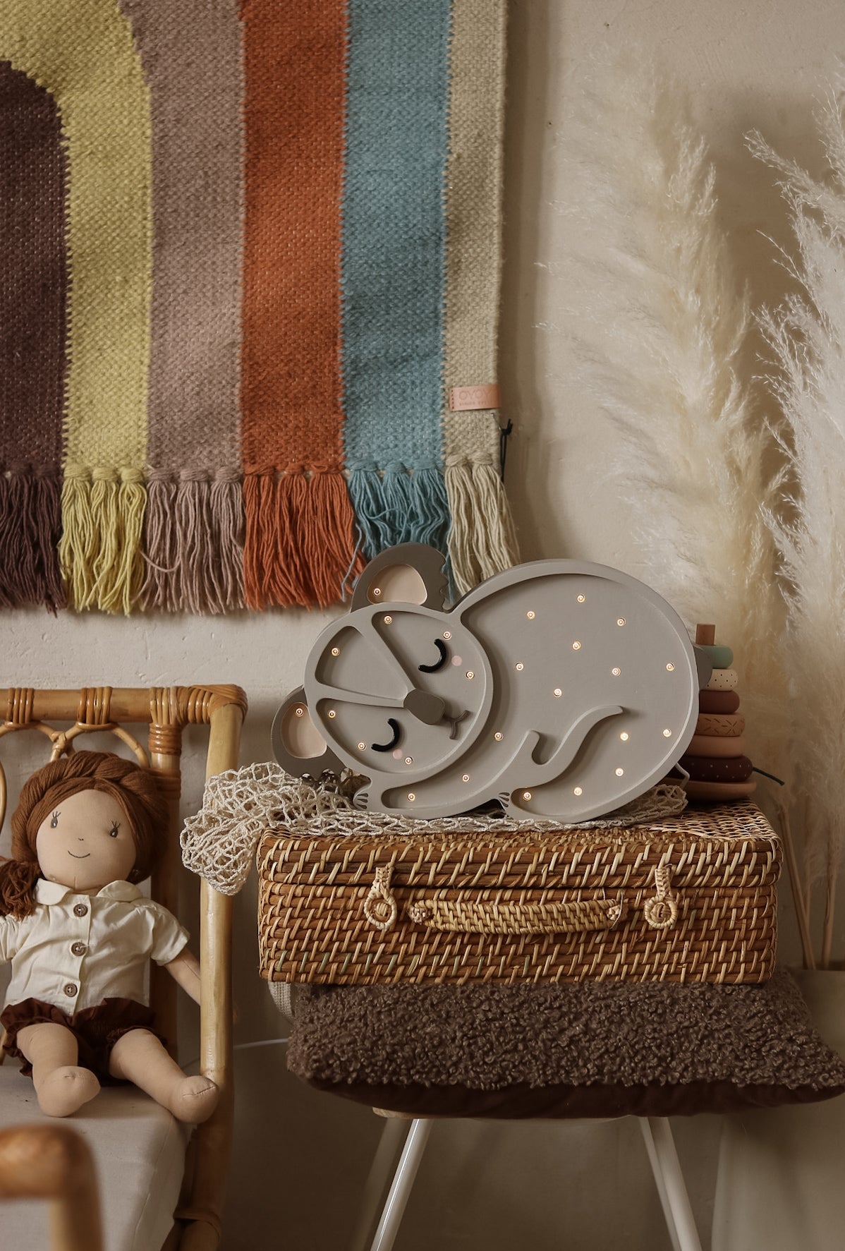 Little Lights Koala Bear lampe i træ