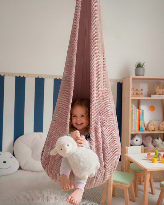 Cocoon Swing for Kids - Powder Pink