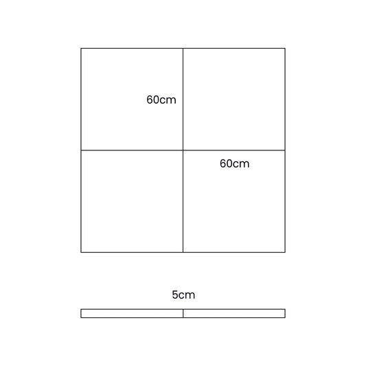 Play Mat for Kids - Square Bearly White