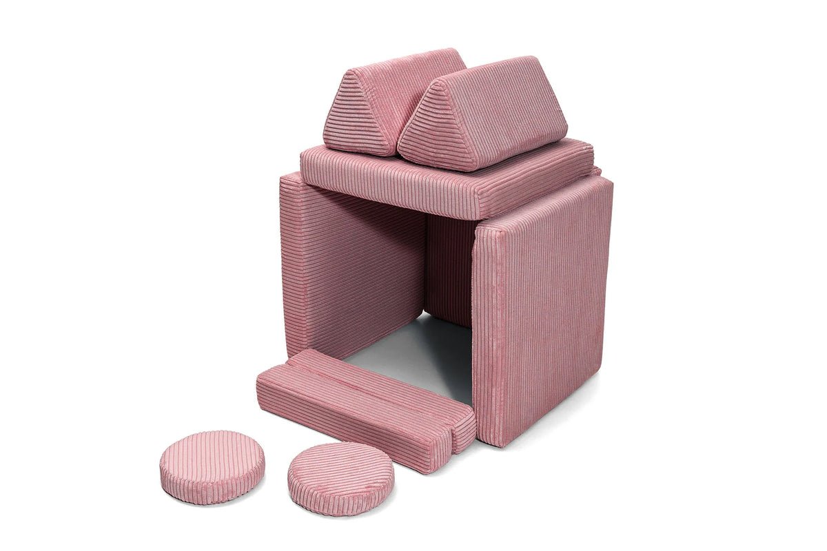 Shappy Play Sofa Pure Corduroy Mini - Rose