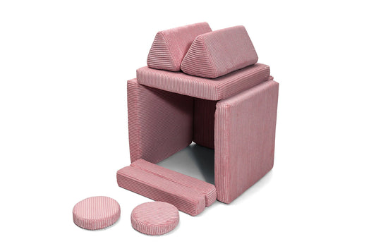 Shappy Play Sofa Pure Corduroy Mini - Rose