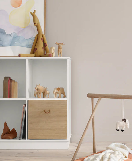 Oliver Furniture Wood reol 5x2 vandret med sokkel – hvid