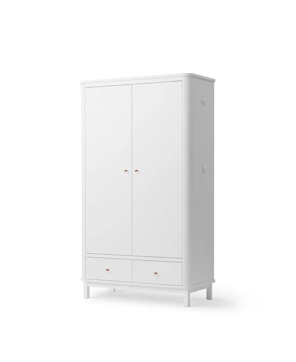 Oliver Furniture Wood garderobeskab med 2 døre – hvid