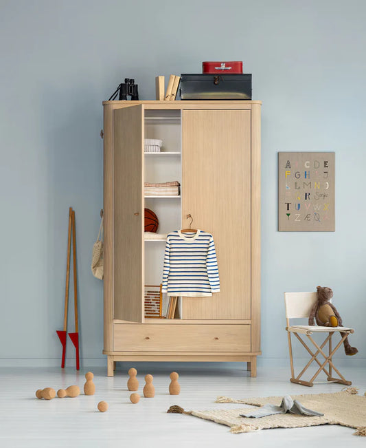 Oliver Furniture Wood garderobeskab med 2 døre – eg