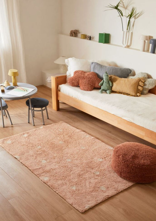 Lorena Canals puf Chill Chestnut – blød puf i chestnut