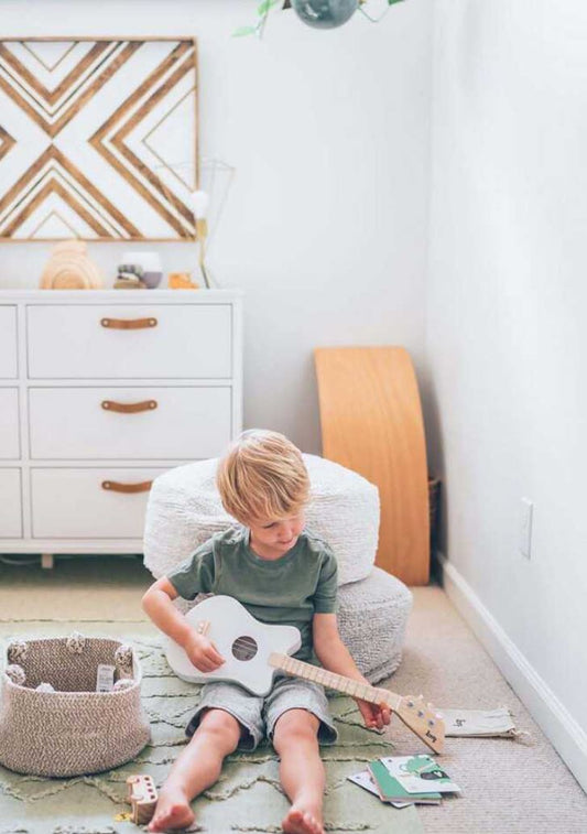 Lorena Canals puf Chill Pearl Grey – blød puf i grå