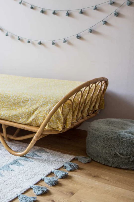 Lorena Canals puf Chill Vintage Blue – blød puf i blå