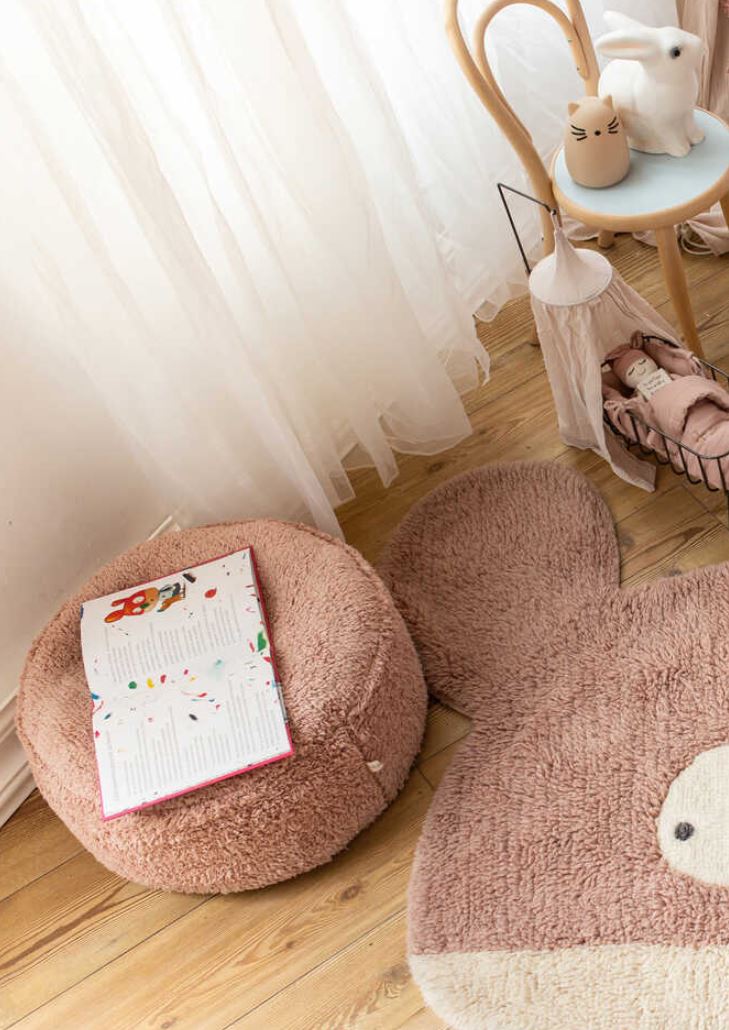 Lorena Canals puf Chill Vintage Nude – blød puf i nude