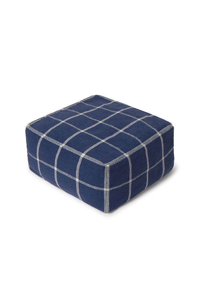 Lorena Canals puf Geo Block – Navy Blue
