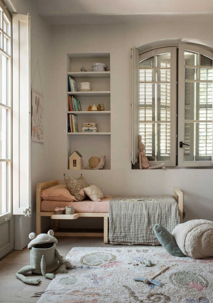 Lorena Canals puf Mr. Snail – blå sneglepuf