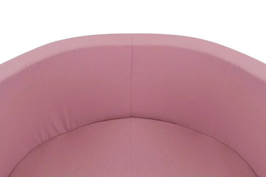Plush Nest Boldbassin uden bolde, 90x30 cm, Rund, Lyserød, Bomuld