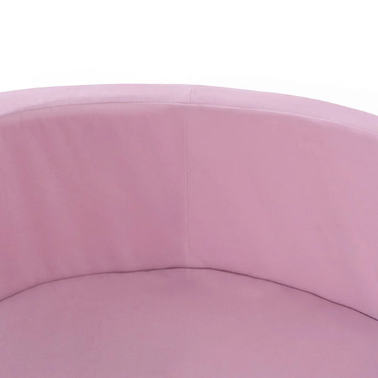 Plush Nest boldbassin uden bolde, rundt, 90x30 cm, rosa, velour