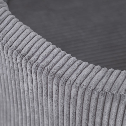 Plush Nest boldbassin uden bolde, rundt, 90x30 cm, grå, kraftig fløjl