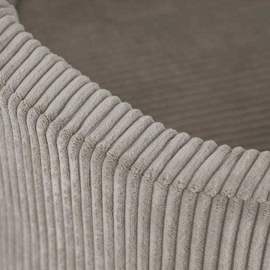 Plush Nest boldbassin uden bolde, rundt, 90x30 cm, beige, kraftig fløjl