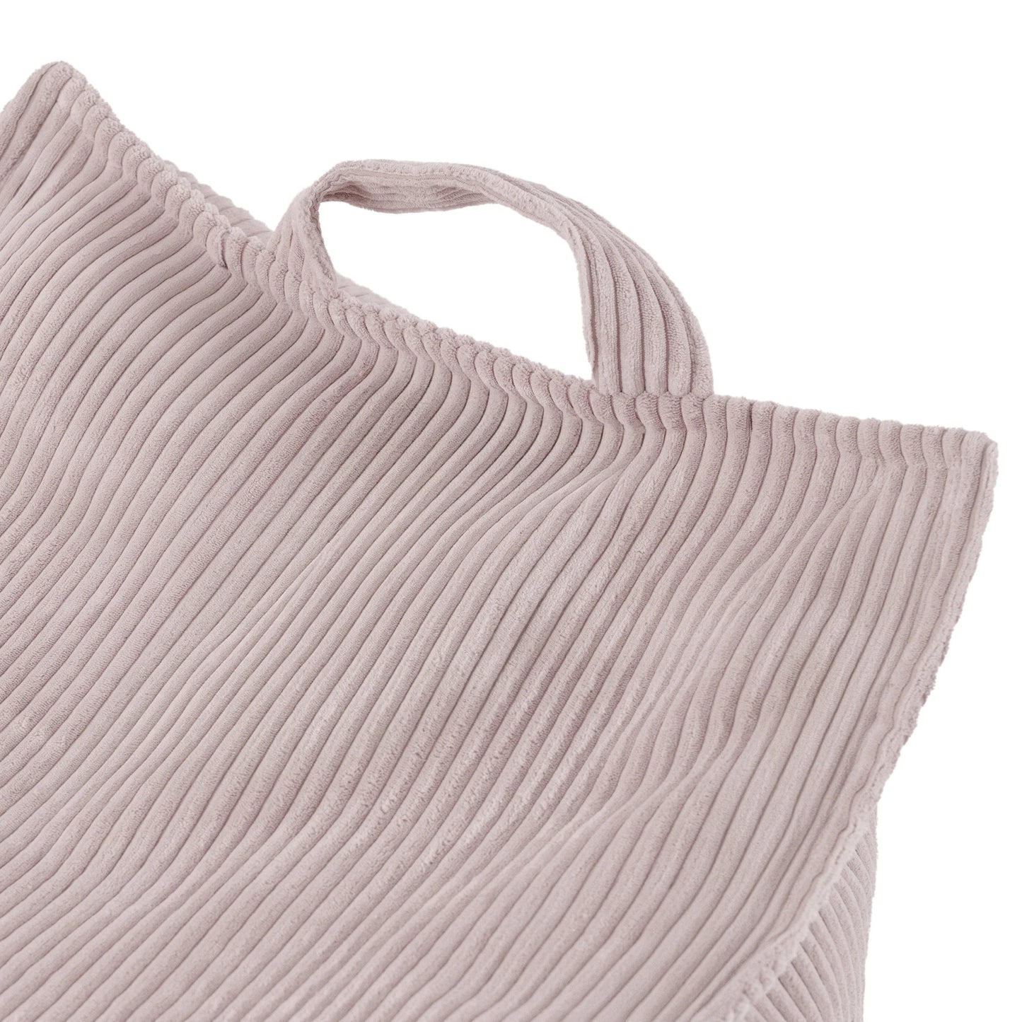 Plush Nest sækkestol Puffy Square – 77x67x50 cm, lyserød fløjl