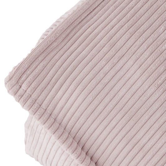 Plush Nest sækkestol Puffy Square – 77x67x50 cm, lyserød fløjl