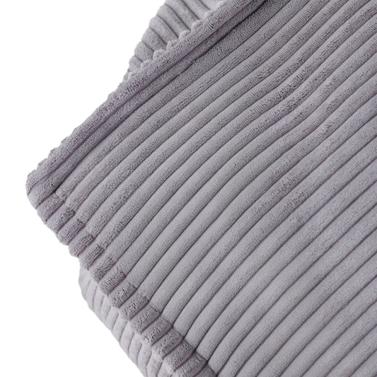 Plush Nest sækkestol Puffy Square – 77x67x50 cm, grå fløjl