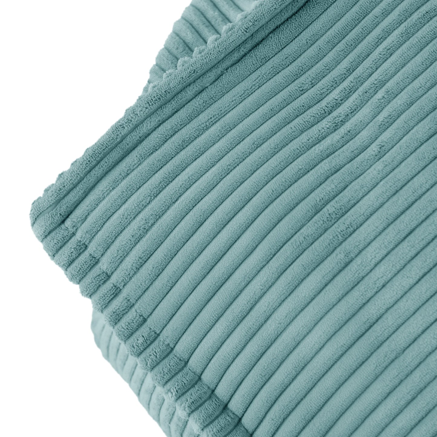 Plush Nest sækkestol Puffy Square – 77x67x50 cm, blå fløjl