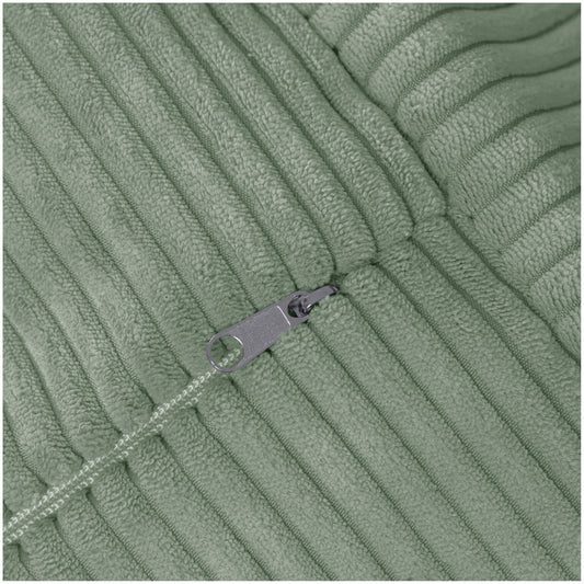 Plush Nest Sako sækkestol til børn – grøn, premium corduroy