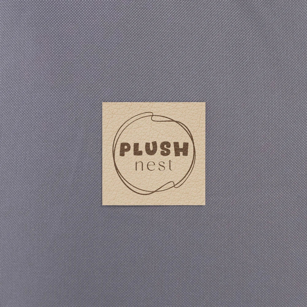 Plush Nest vandafvisende boldbassin uden bolde, rundt, 90x30 cm, grå