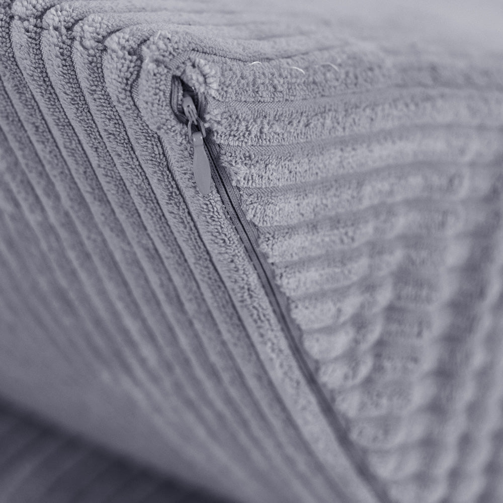 Plush Nest tumlesæt med 4 dele – Recliner 145x35x45 cm, grå premium fløjl