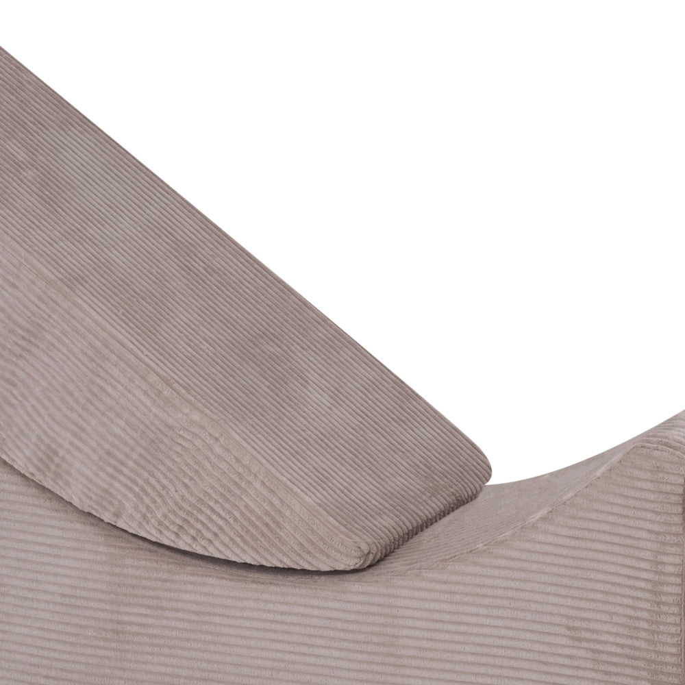 Plush Nest tumlesæt med 4 dele – Recliner 145x35x45 cm, beige premium fløjl