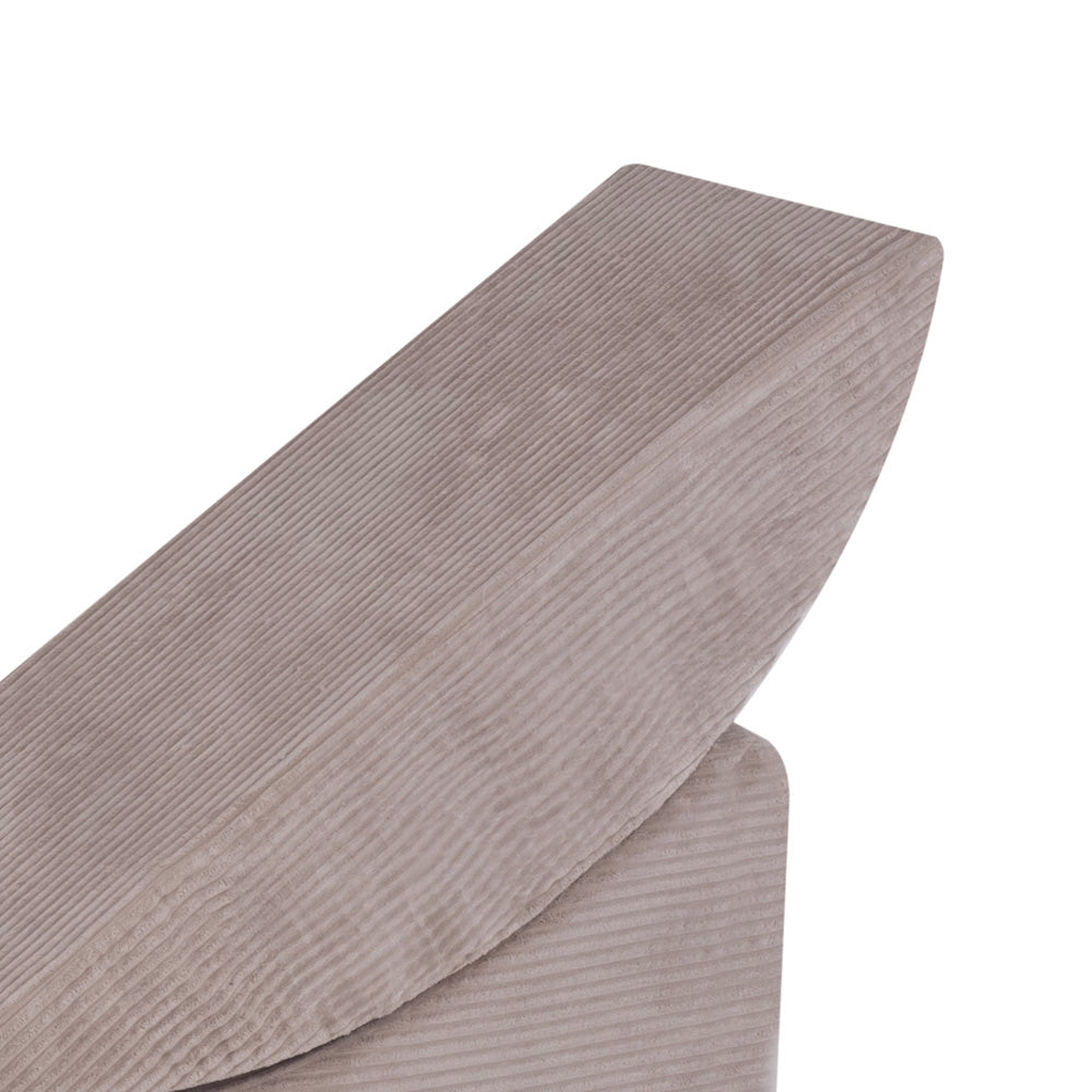 Plush Nest tumlesæt med 4 dele – Recliner 145x35x45 cm, beige premium fløjl