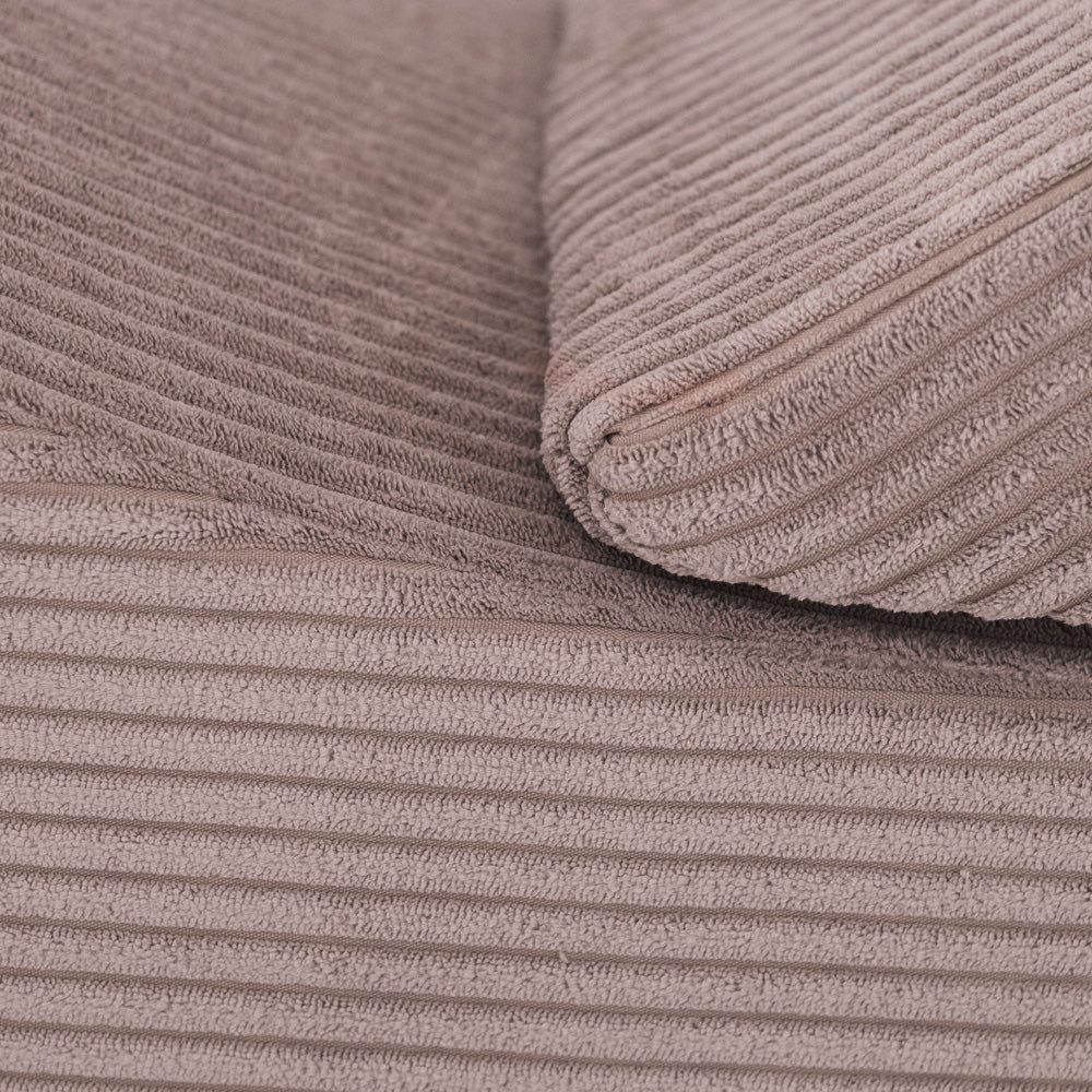 Plush Nest tumlesæt med 4 dele – Recliner 145x35x45 cm, beige premium fløjl