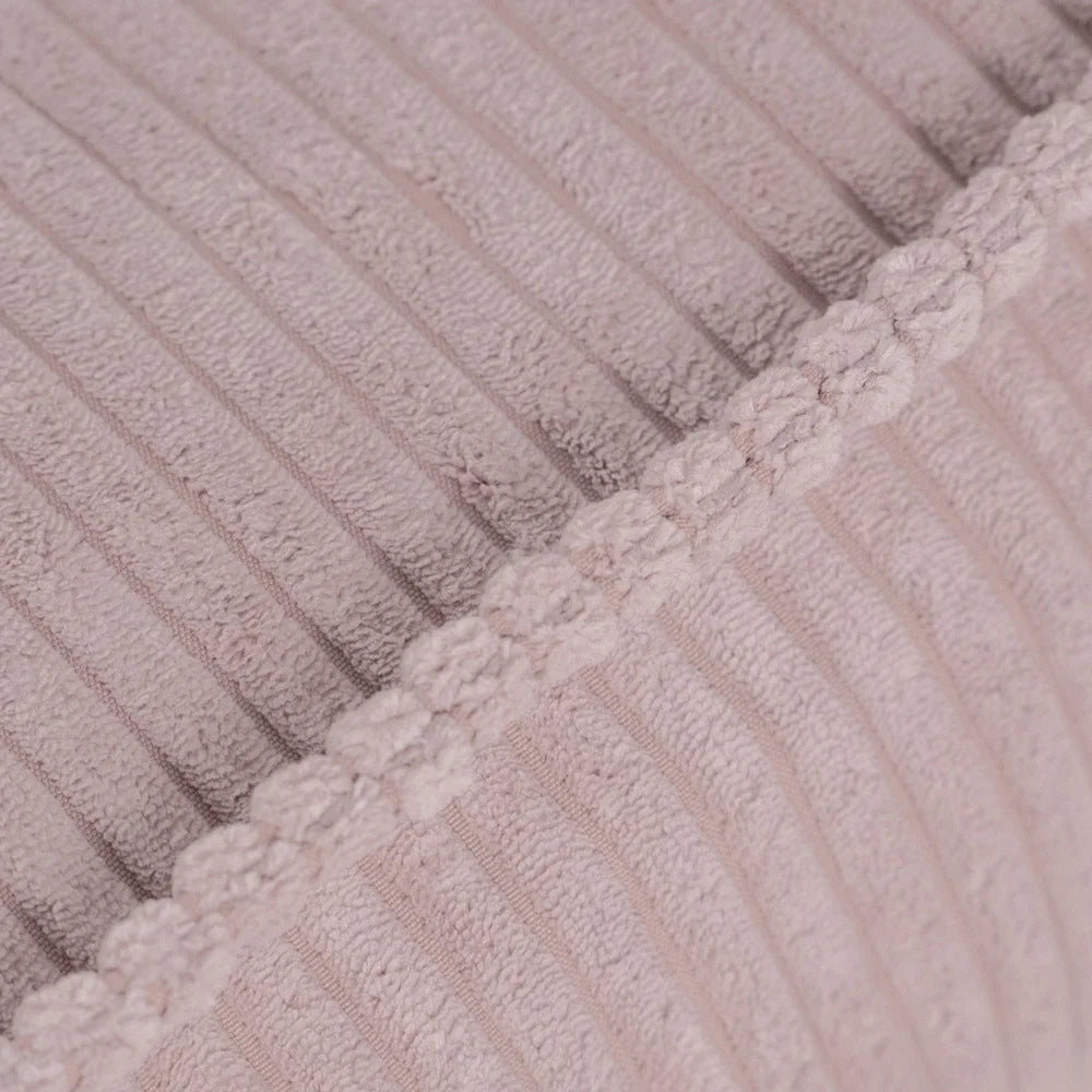 Plush Nest Puff – gulvpude 60x60 cm i lyserød fløjl