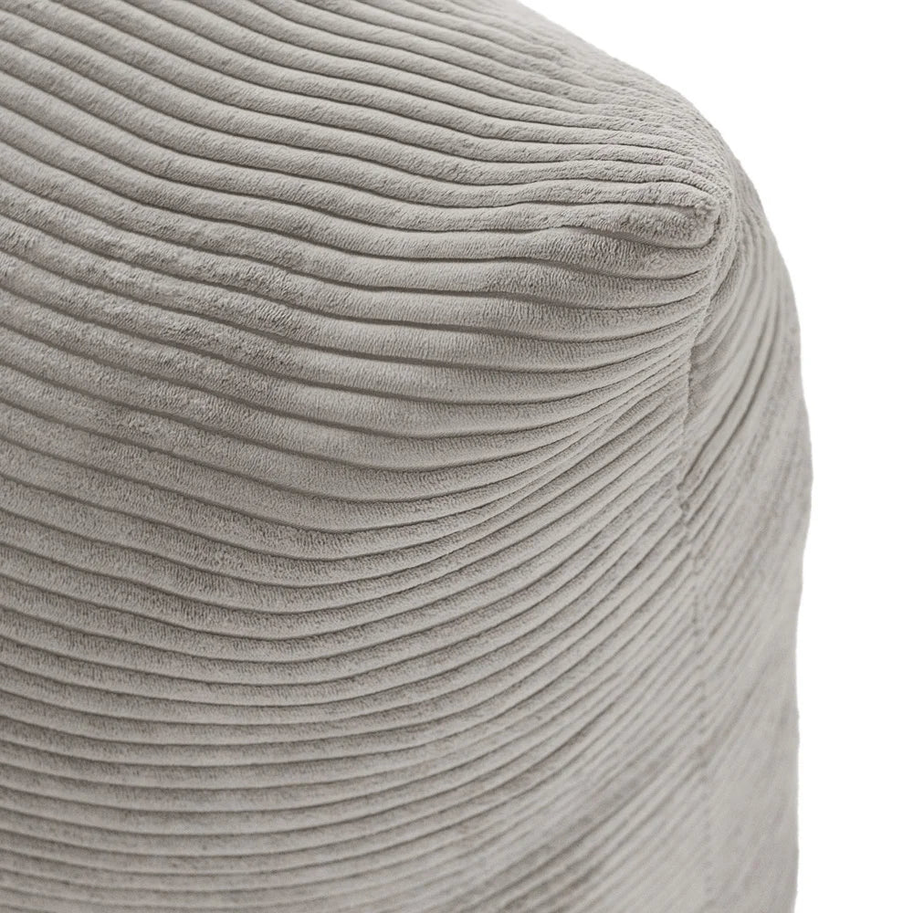 Plush Nest siddepuf, 120×80 cm, beige, premium fløjl