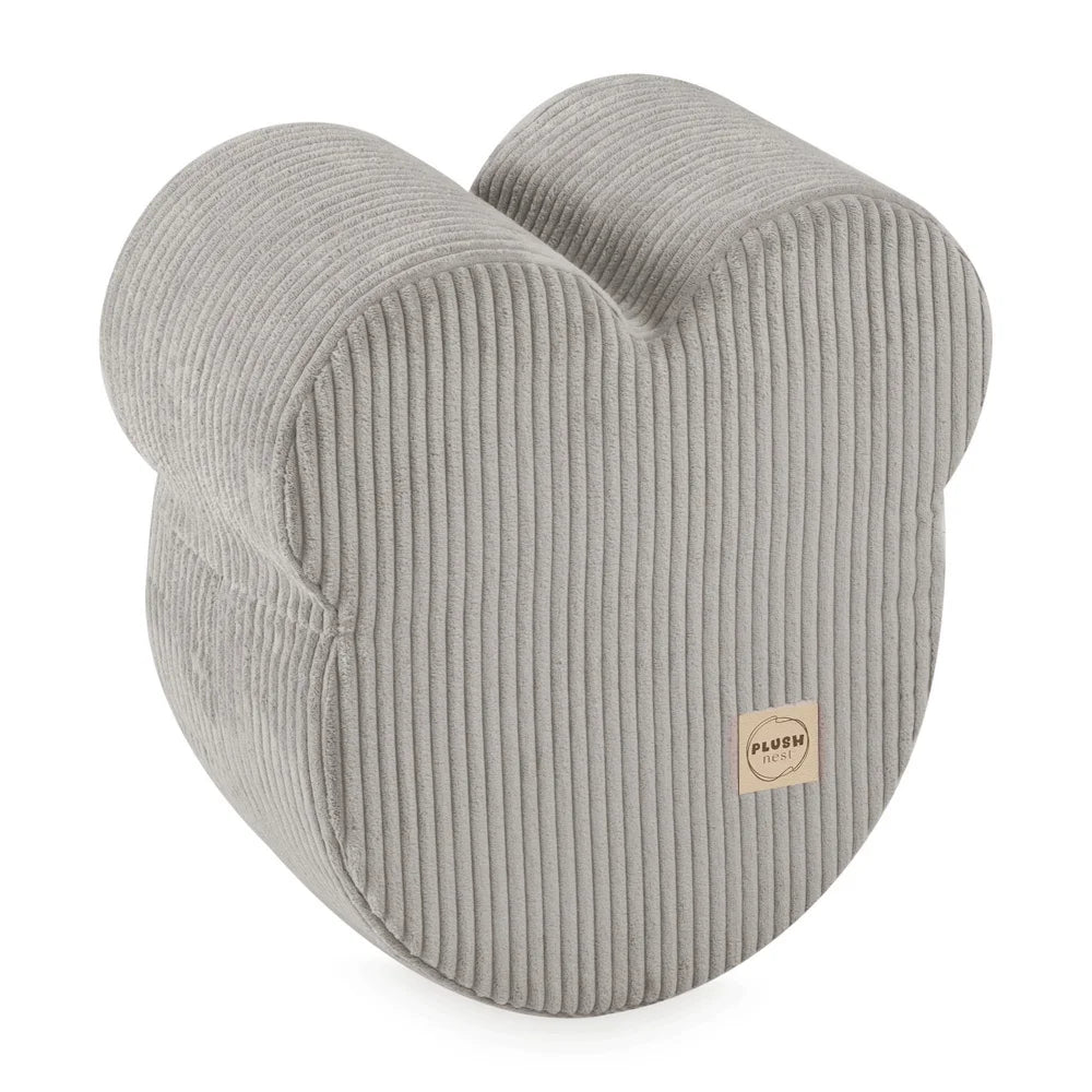 Plush Nest Teddy Bear Puff – puf 46x25 cm i beige fløjl